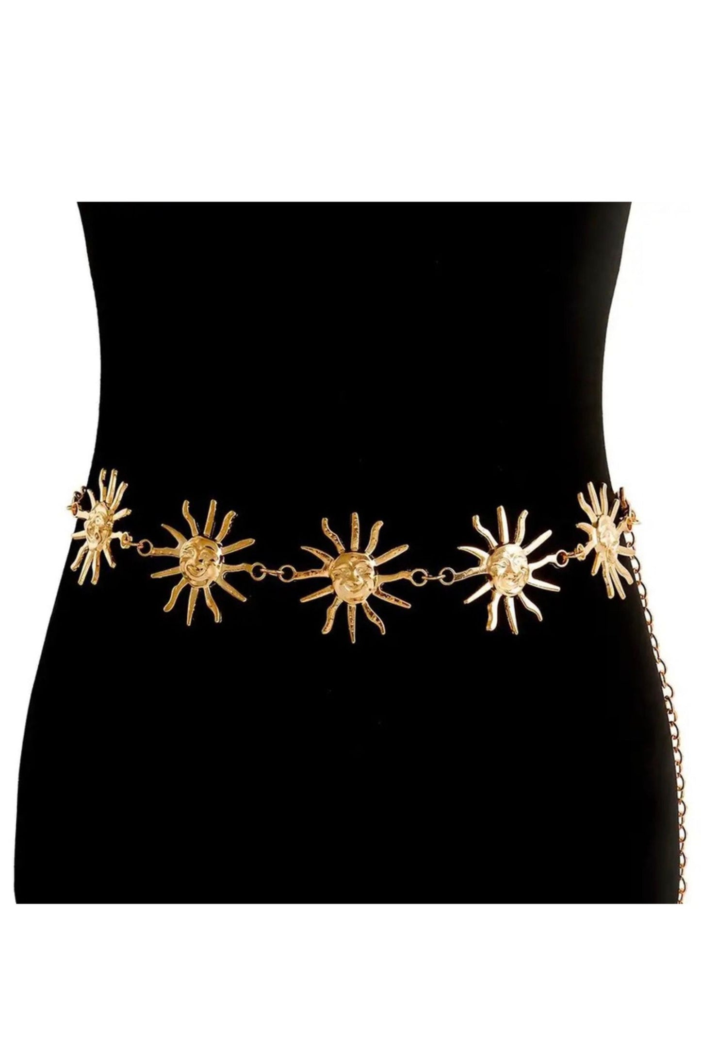 SOLSTICE SUN BELLY CHAIN BELT - GOLD