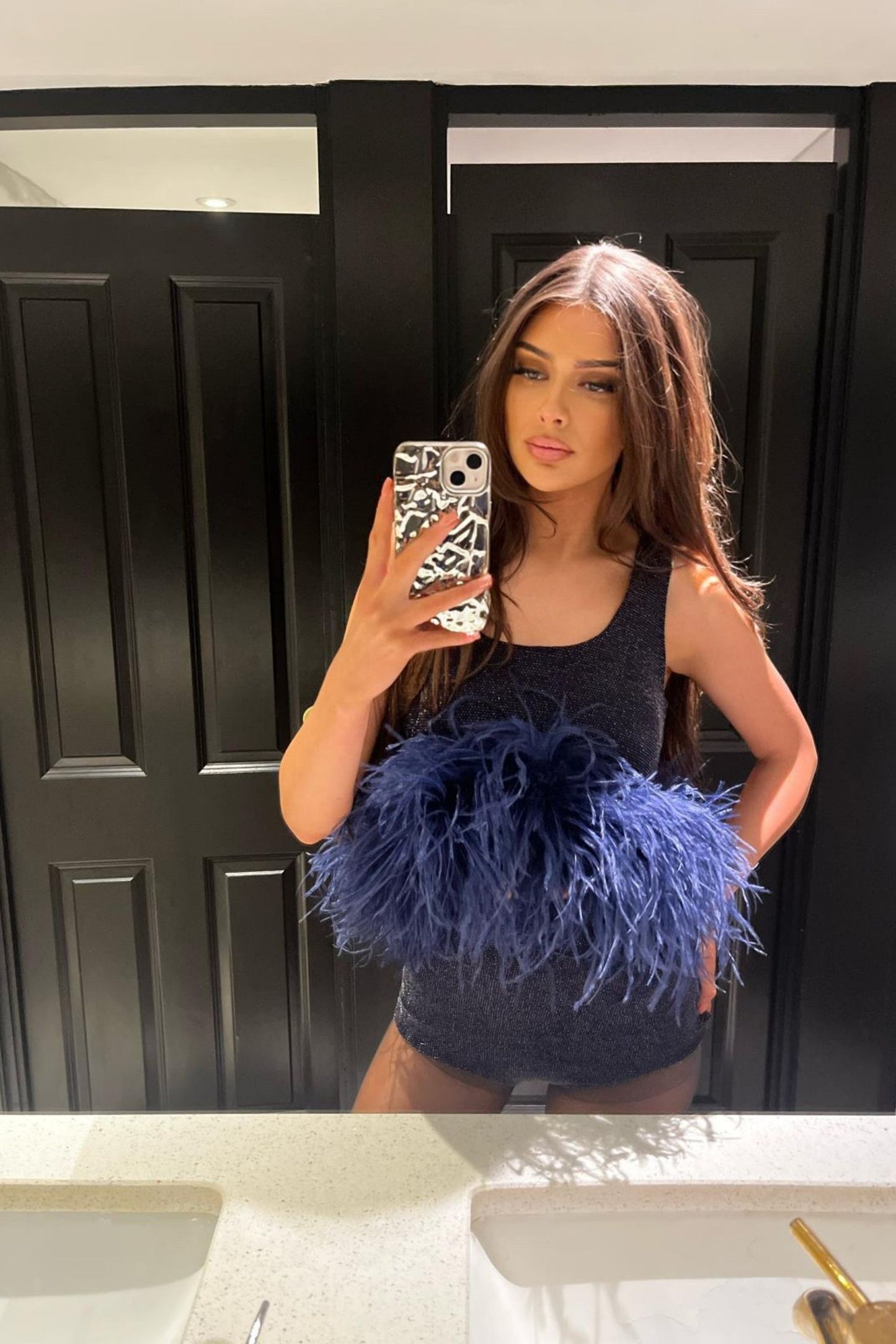 LIBERTY FEATHER TRIM CO-ORD