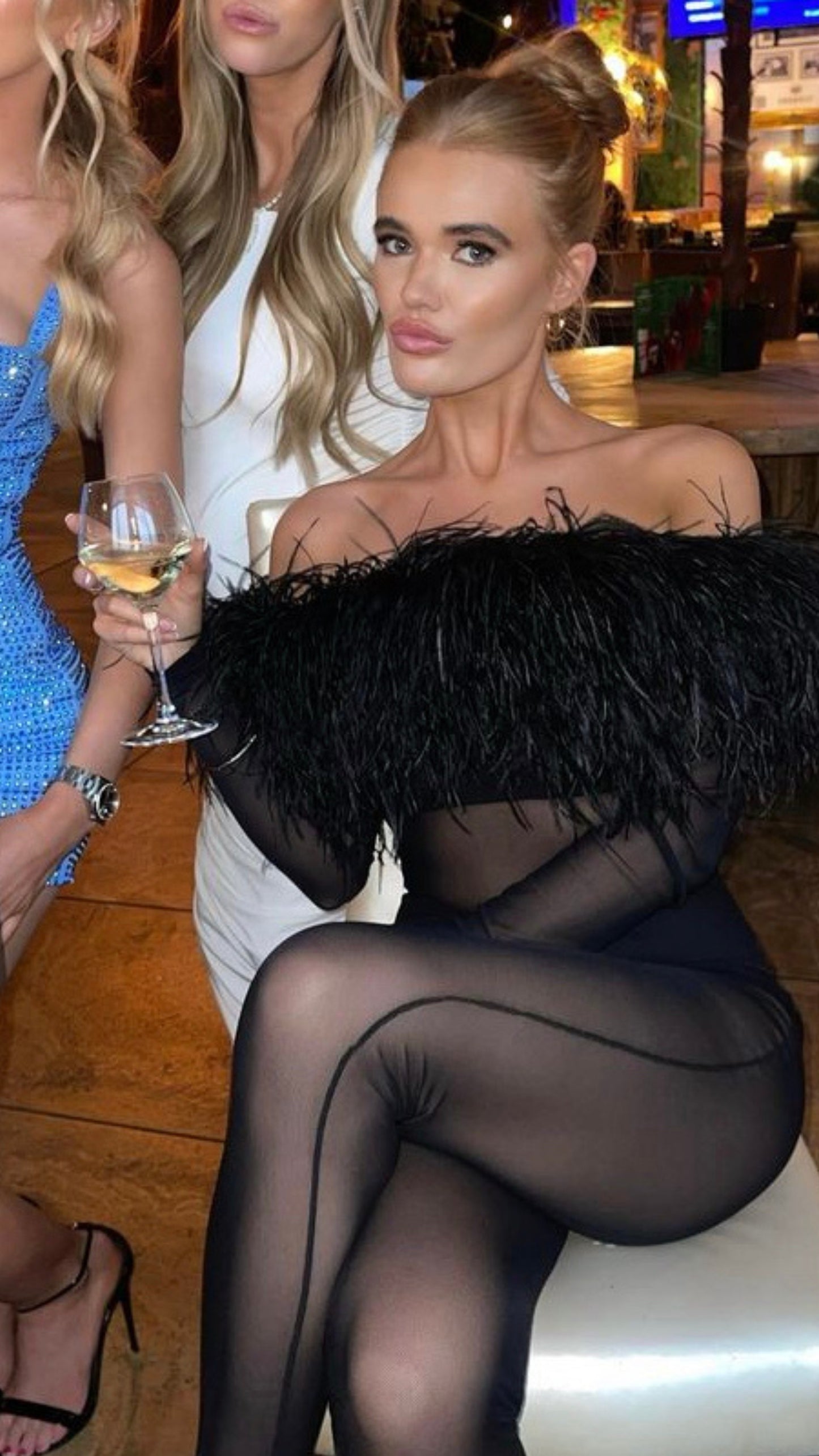 JORDANNA FEATHER JUMPSUIT
