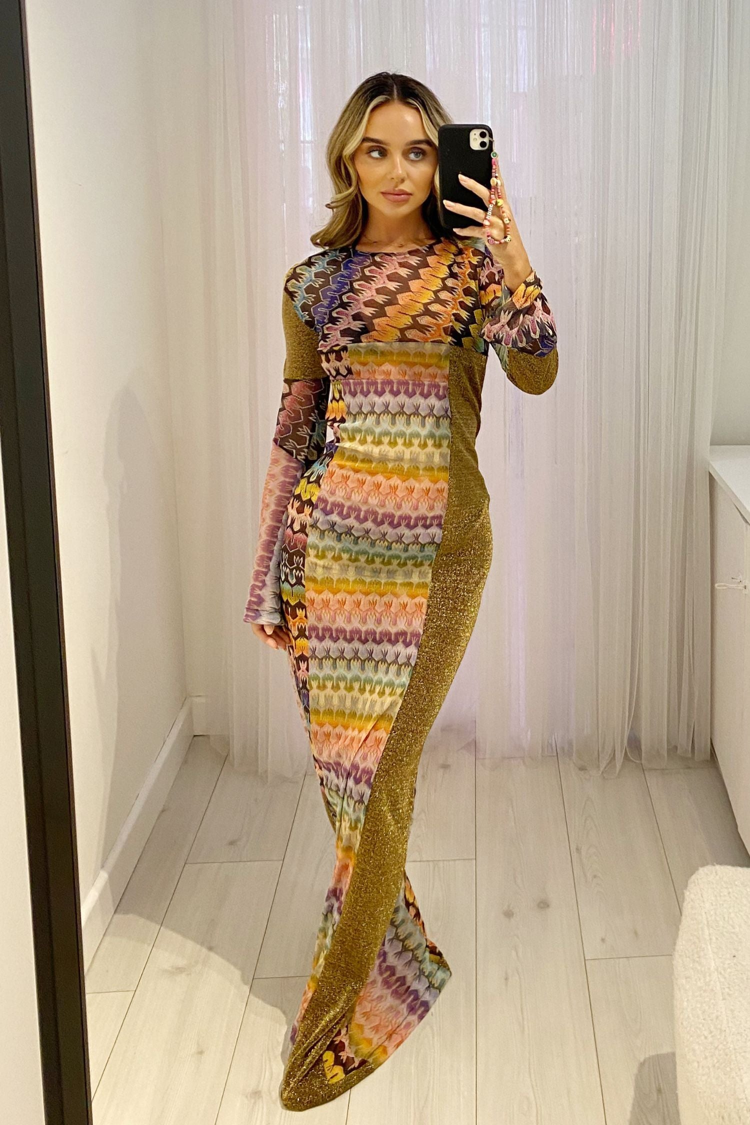 KATRINA MAXI BACKLESS FLARED SLEEVE DRESS - MAMBO MIX MOHOKINI KATRINA MAXI BACKLESS FLARED SLEEVE DRESS - MAMBO MIX MOHOKINI