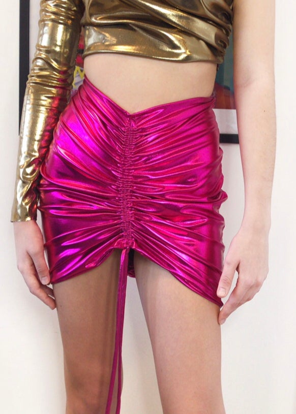 ADRIANA • RUSCHED MINI SKIRT