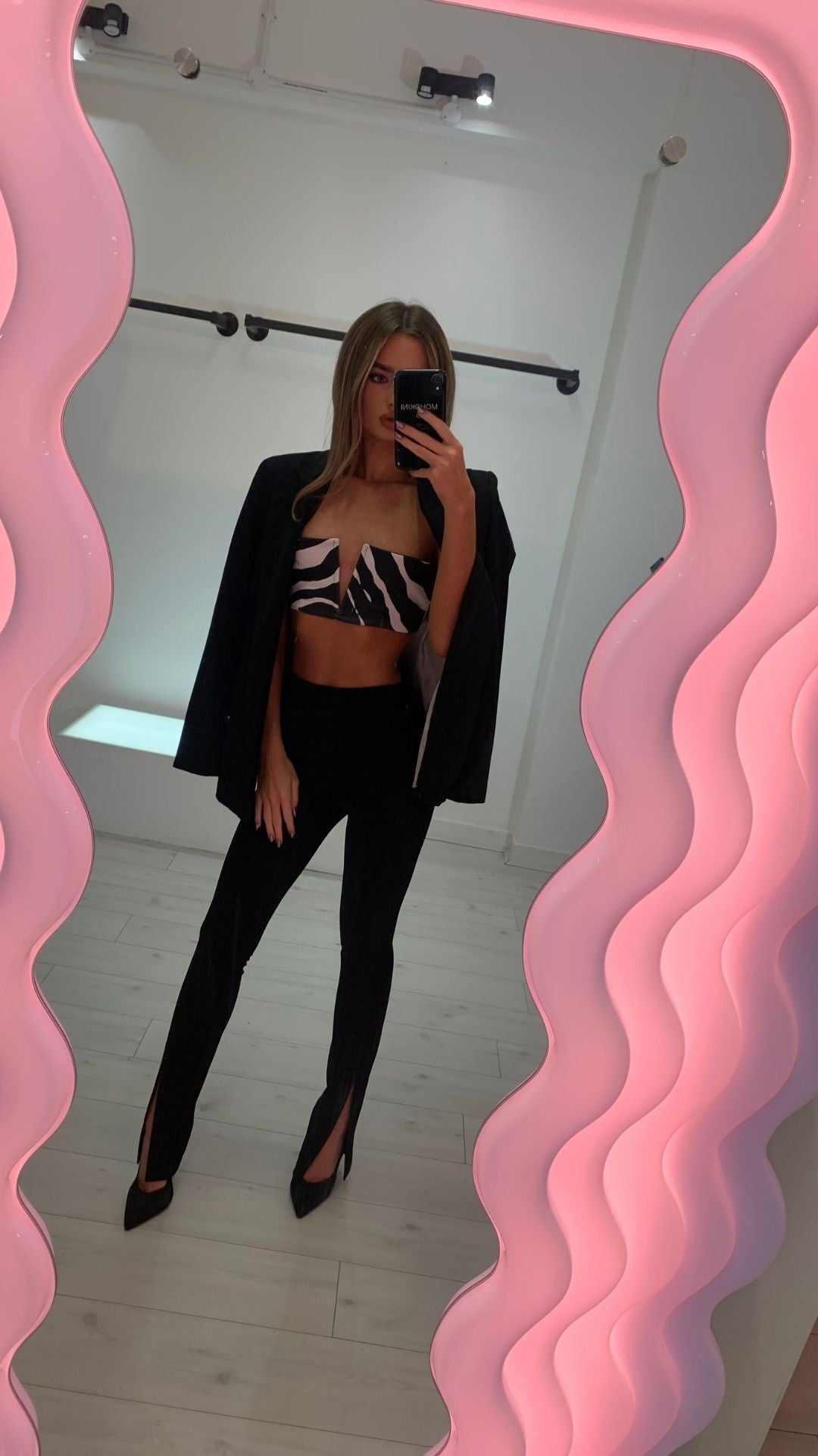 ANYA PLUNGE BRALET - ZEBRA PRINT