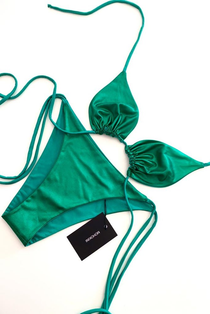 FLORA BIKINI METALLICS