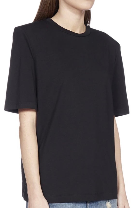 ANNIE PADDED SHOULDER T-SHIRT