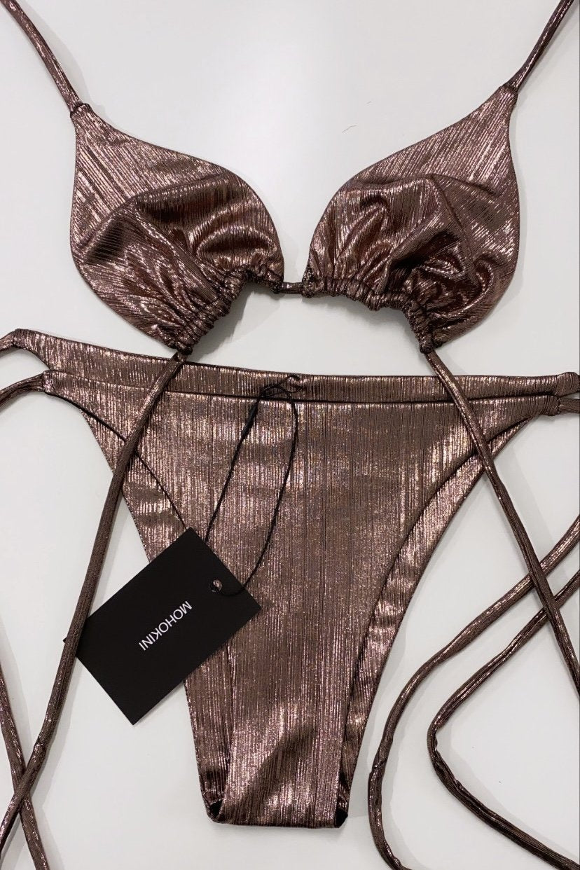 FLORA TRIANGLE BIKINI - GLOSS