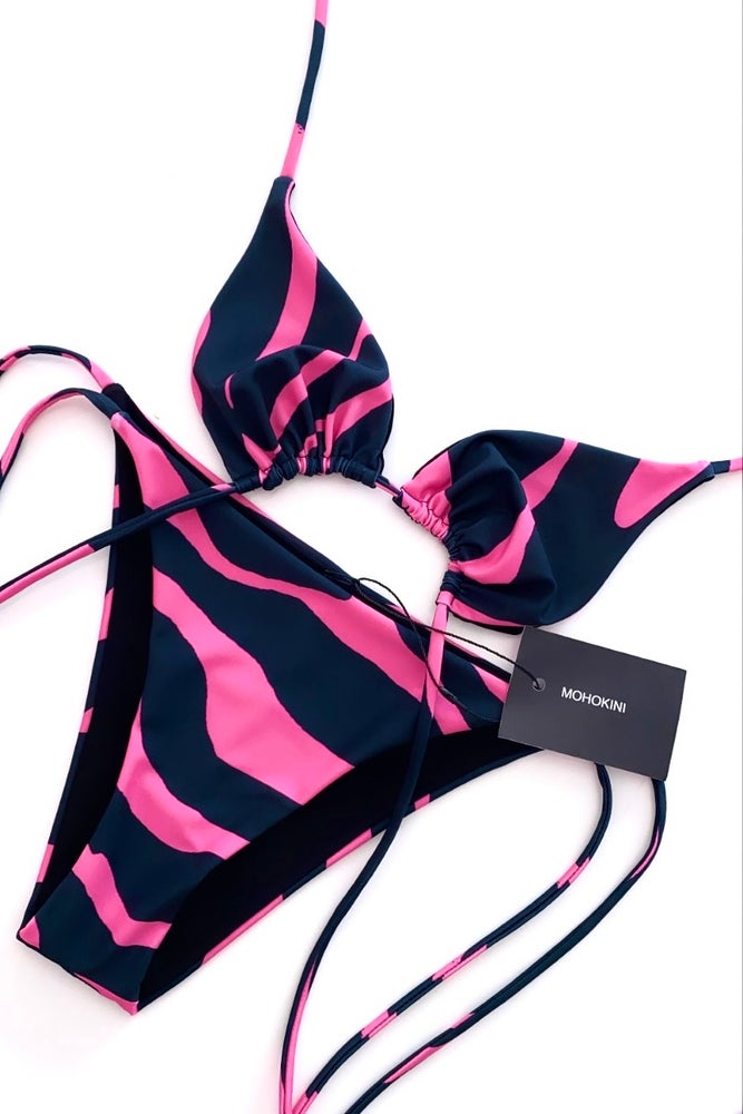 FLORA TRIANGLE BIKINI ZEBRA