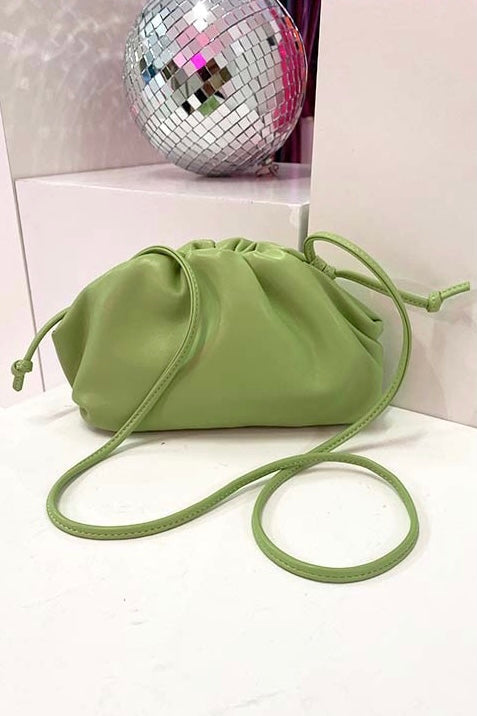 VIVIAN VEGAN LEATHER POUCH BAG