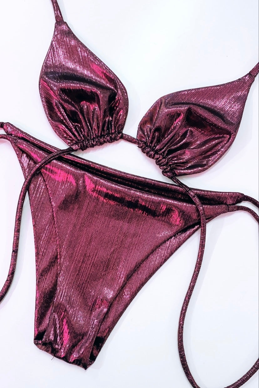 FLORA TRIANGLE BIKINI - GLOSS
