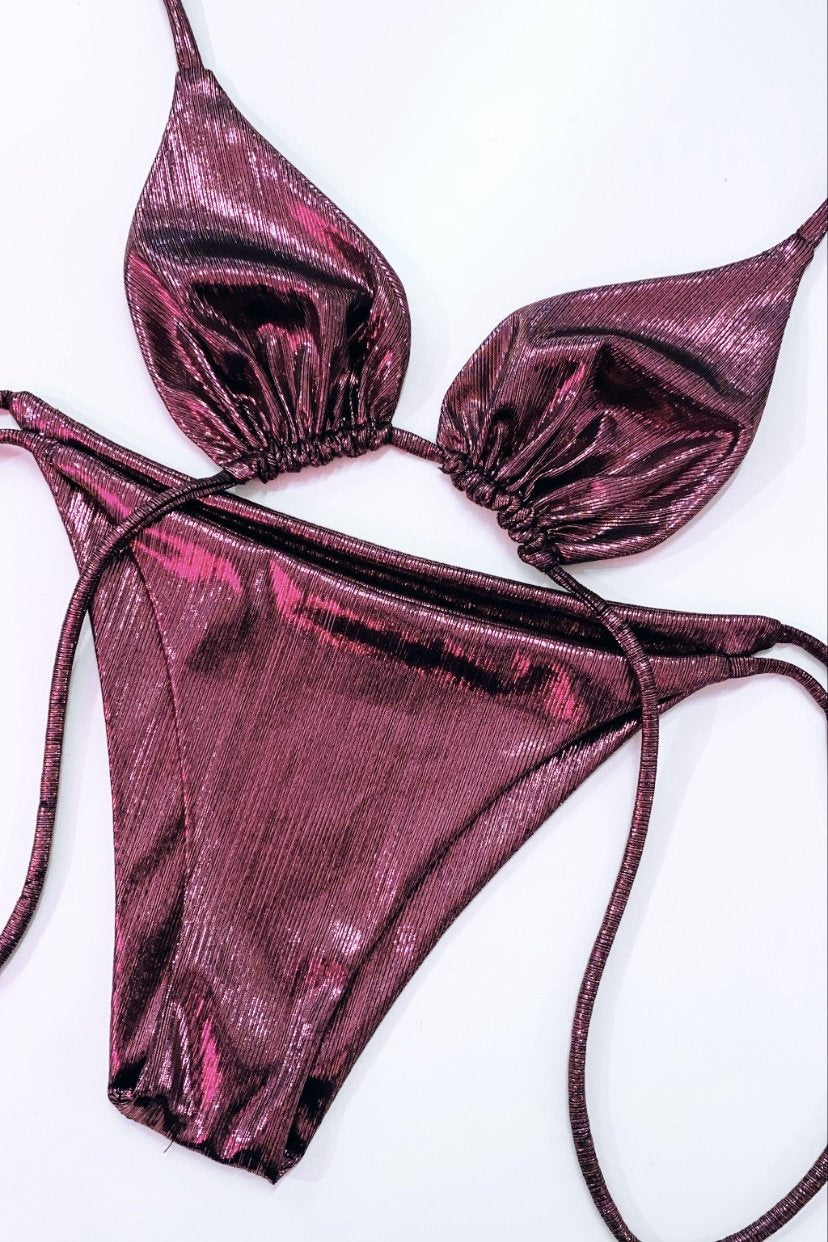 FLORA TRIANGLE BIKINI - GLOSS