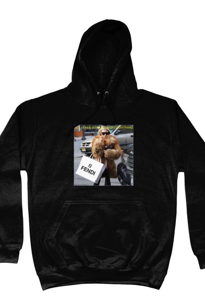 HOODIE • ALL I EVER WANTED WAS EVERYTHING  • BLACK