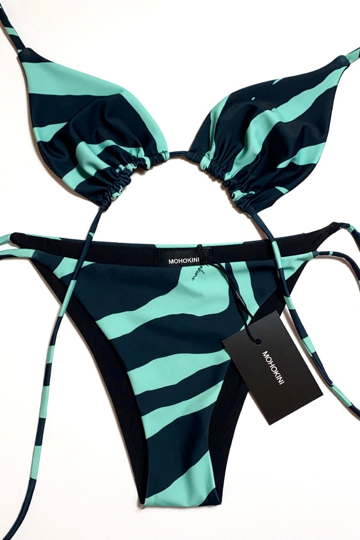 FLORA TRIANGLE BIKINI ZEBRA