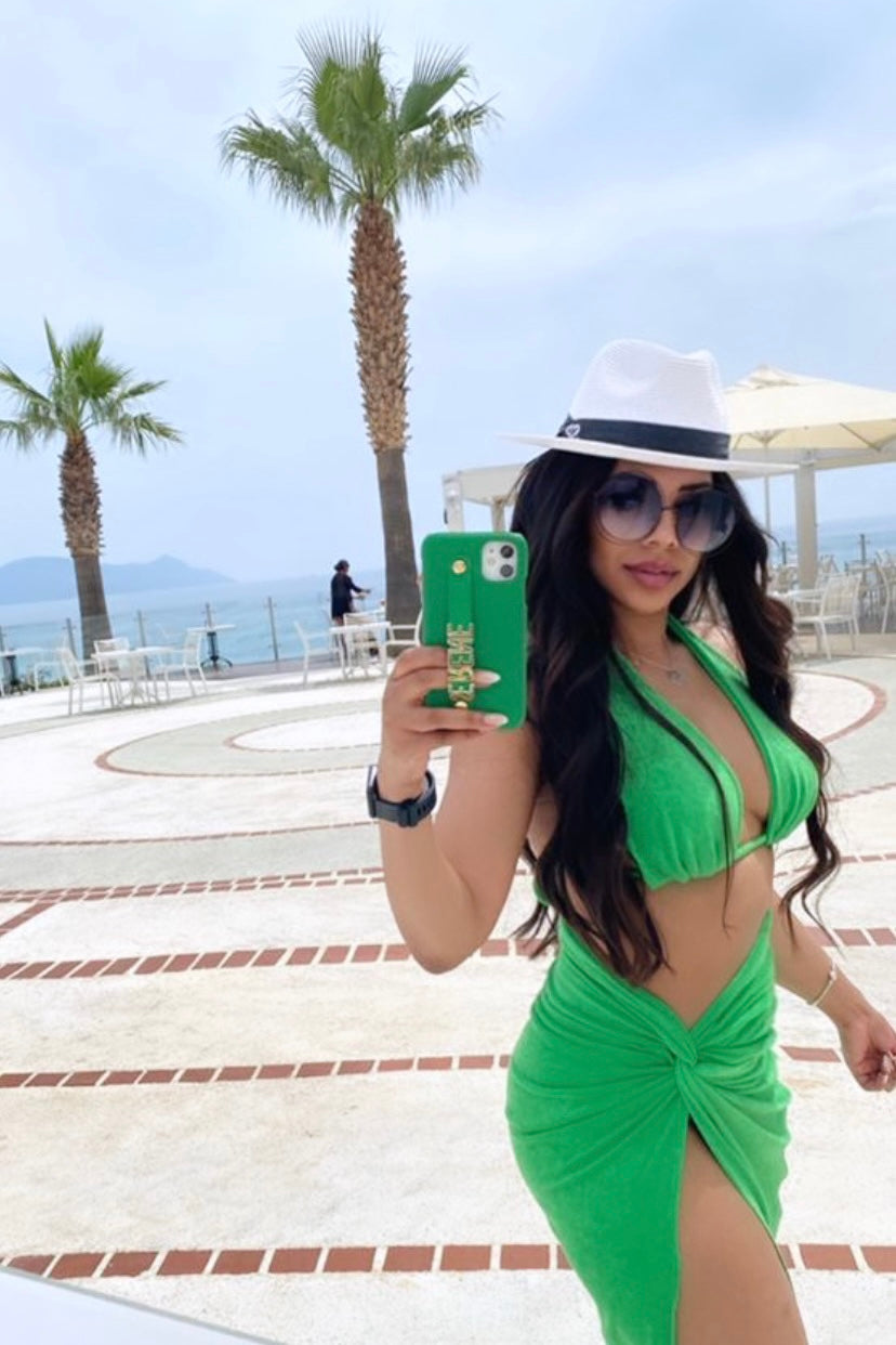 SOFIA TWO WAY BIKINI TOP - TOWELLING