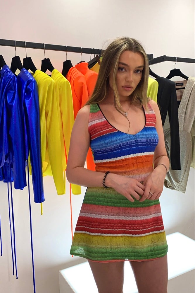 SINEADE SLEEVELESS V-NECK MINI DRESS