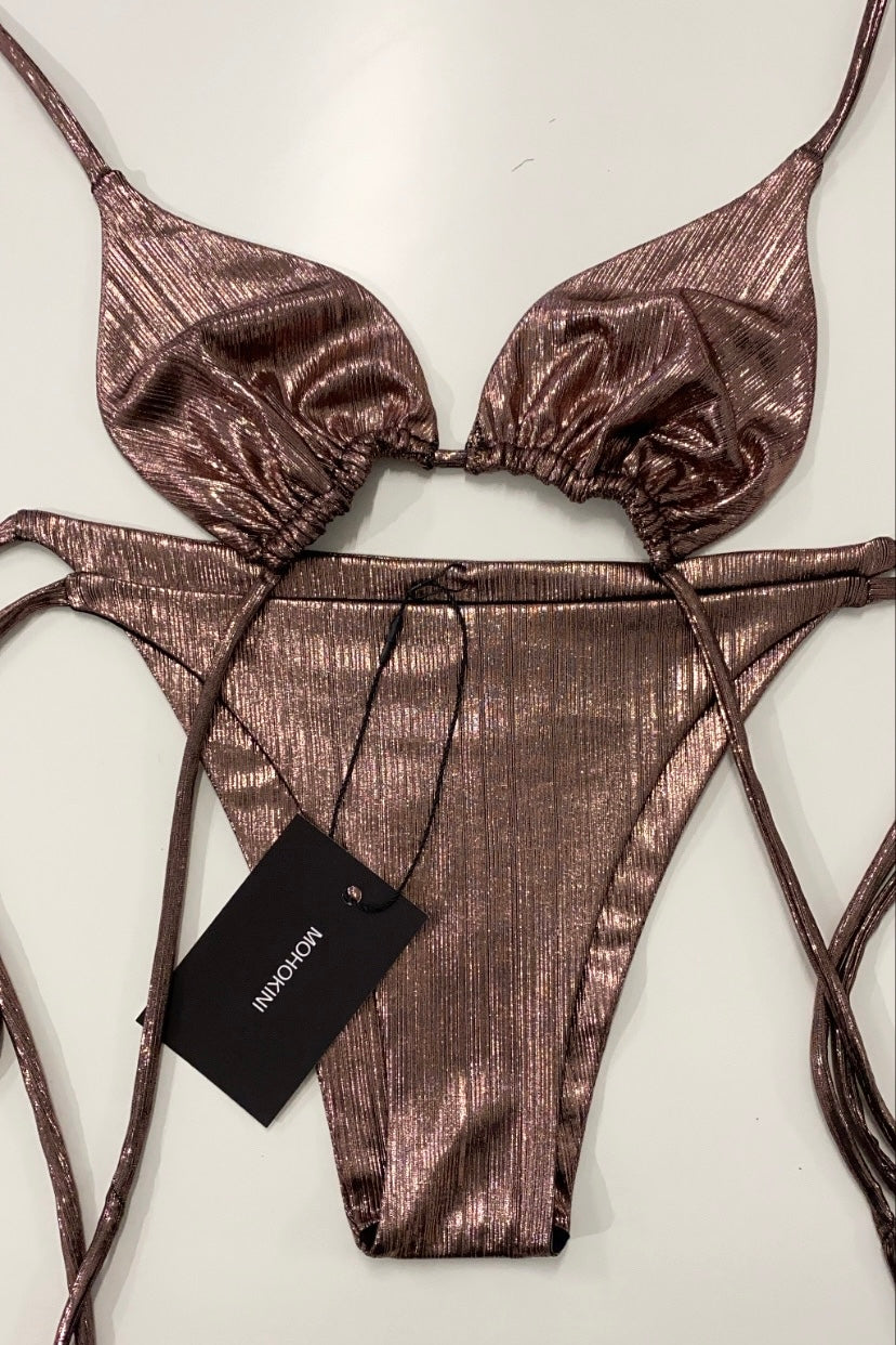 FLORA TRIANGLE BIKINI - GLOSS