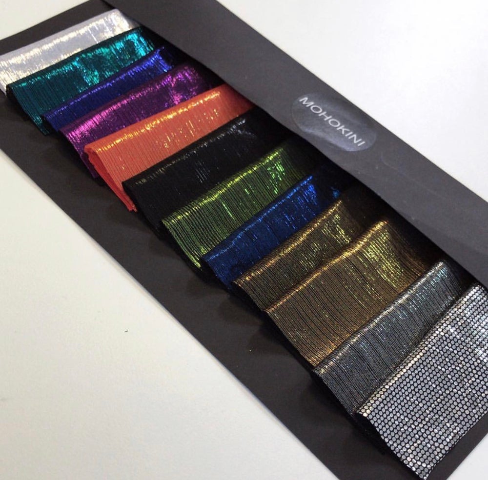 GEM PADDED SHOULDER PLUNGE TOP -  PINK FOIL