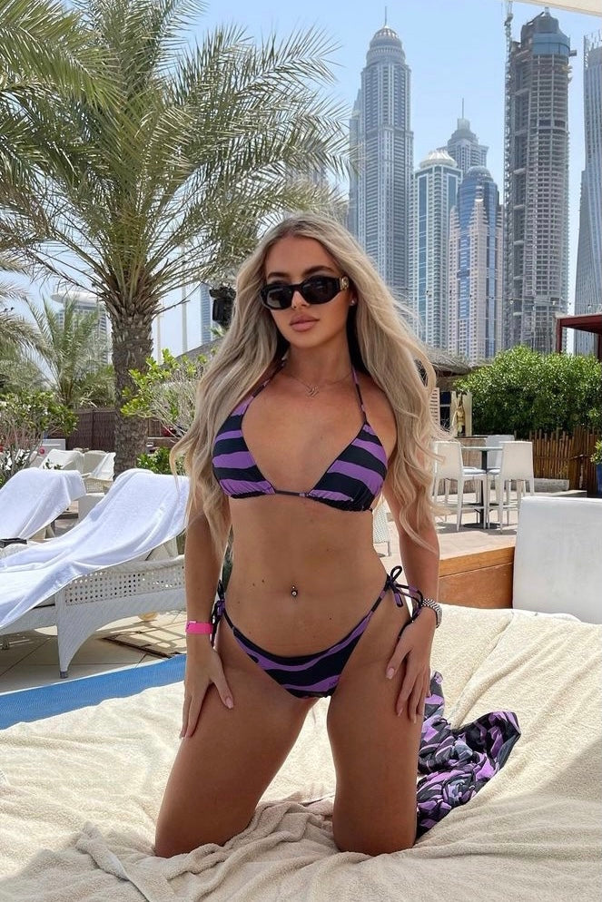 FLORA TRIANGLE BIKINI ZEBRA