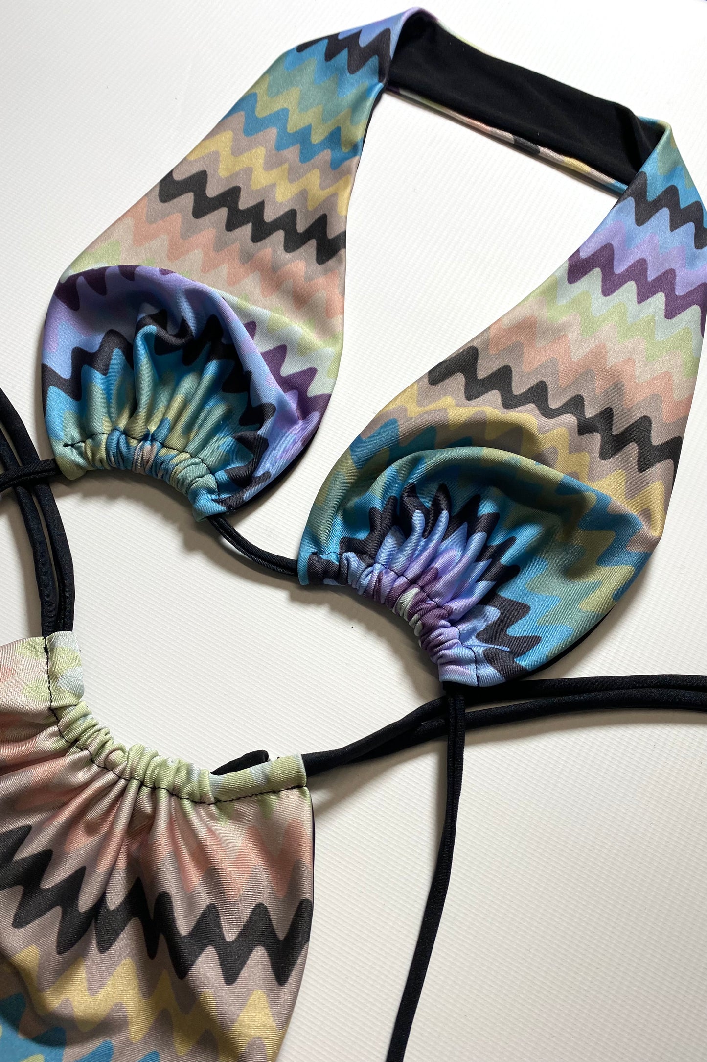 SOFIA X LILY TWO WAY BIKINI - LILAC WAVE