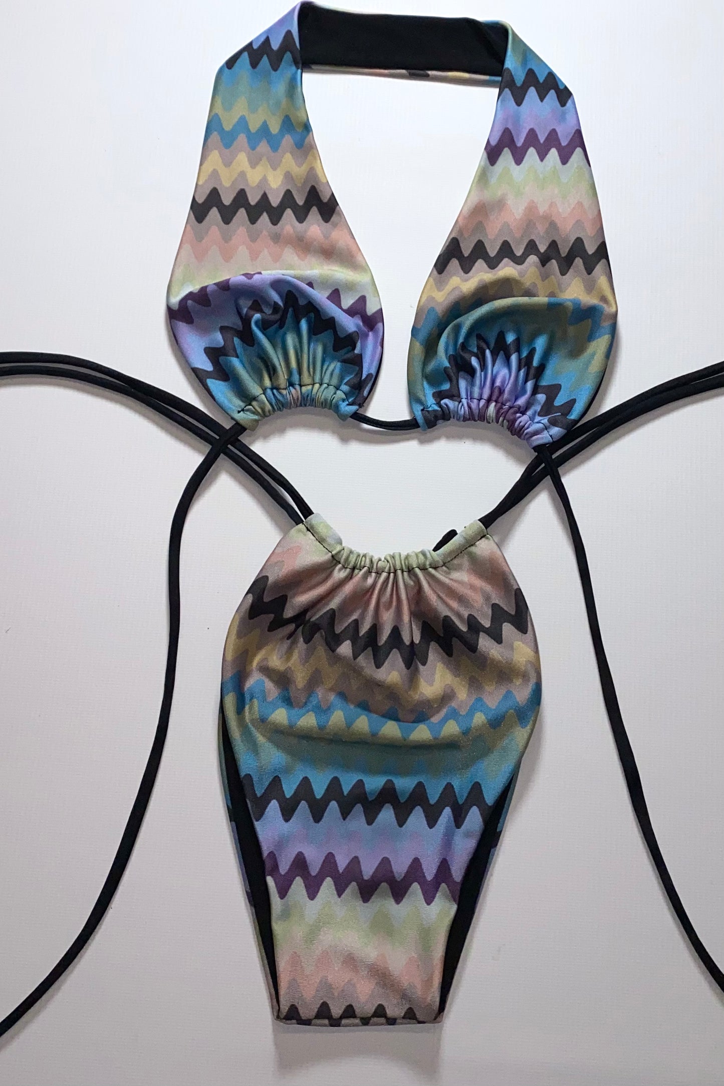 SOFIA X LILY TWO WAY BIKINI - LILAC WAVE