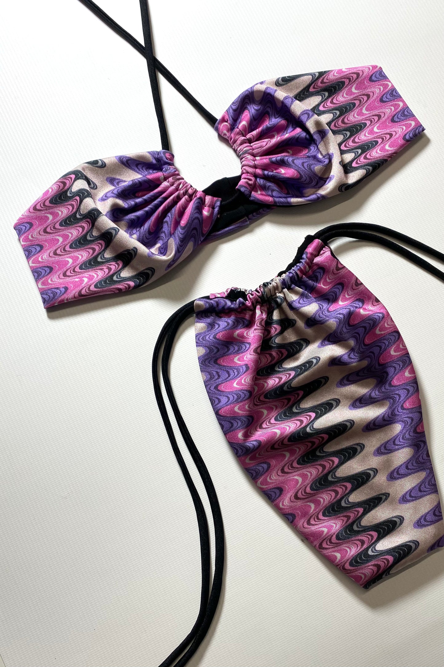 SOFIA X LILY TWO WAY BIKINI - LILAC WAVE