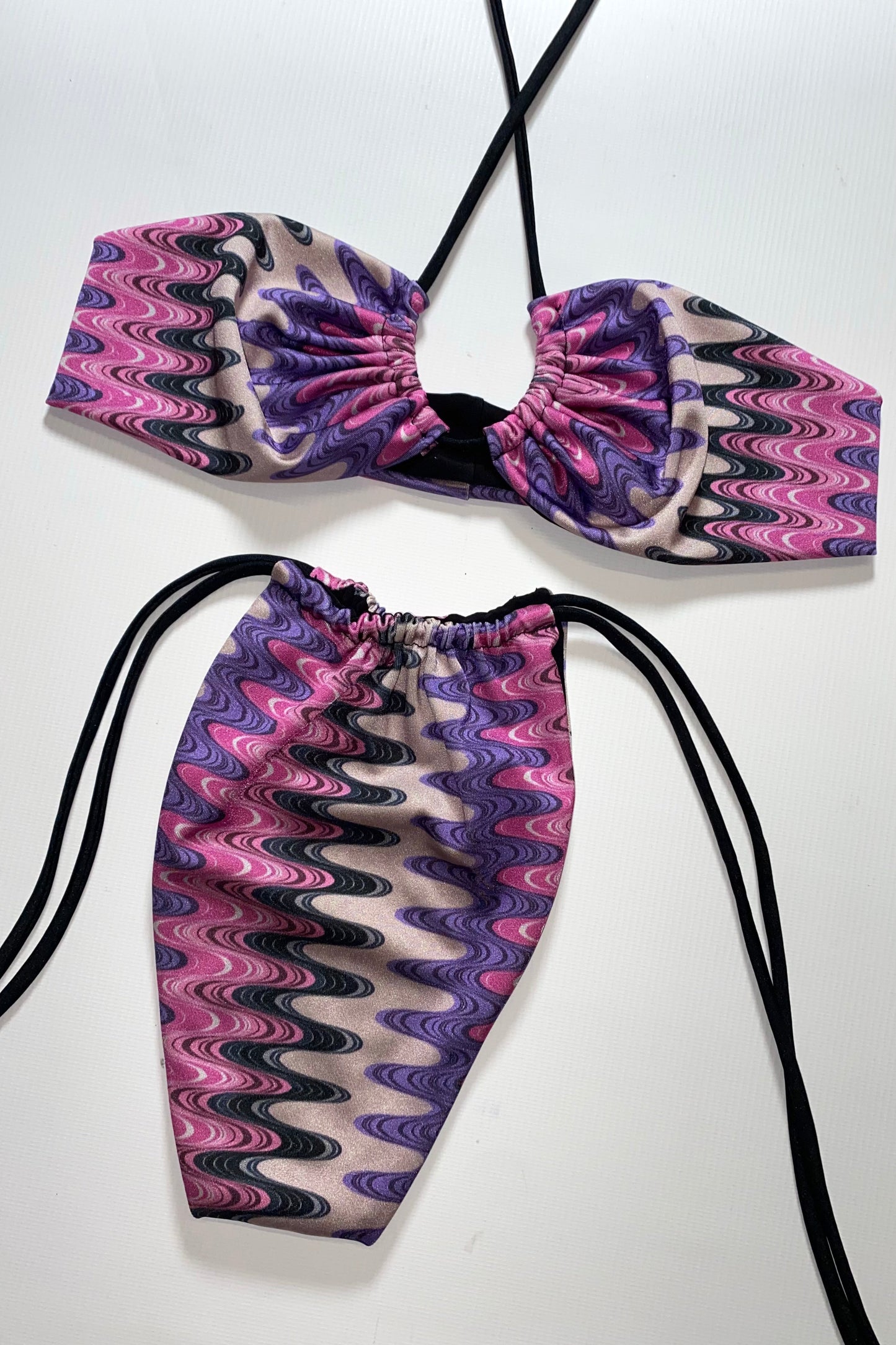 SOFIA X LILY TWO WAY BIKINI - LILAC WAVE
