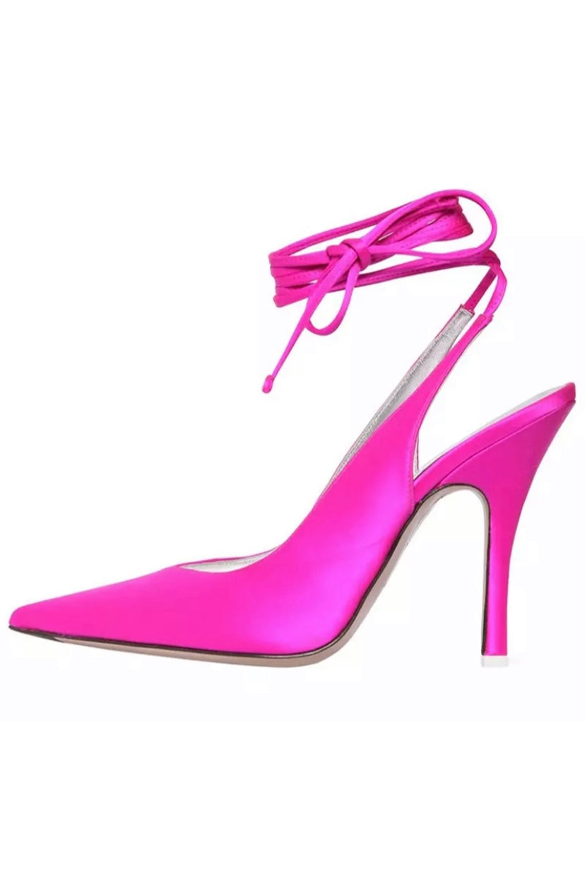 KHLOE POINTED TOE STRAPPY SLING BACK PUMPS  *PRE ORDER*