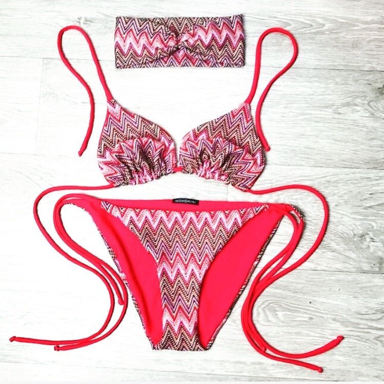 FLORA TRIANGLE BIKINI - RED
