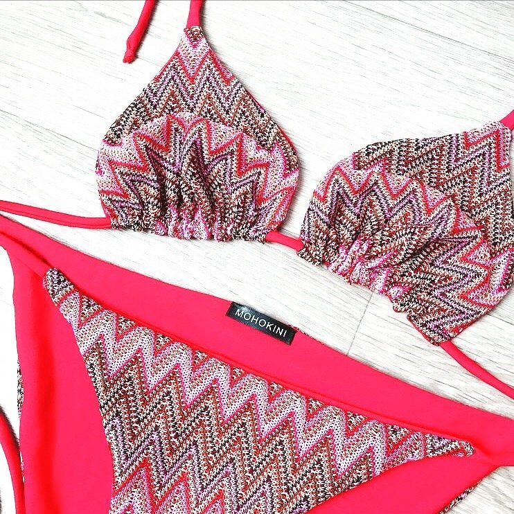 FLORA TRIANGLE BIKINI - RED