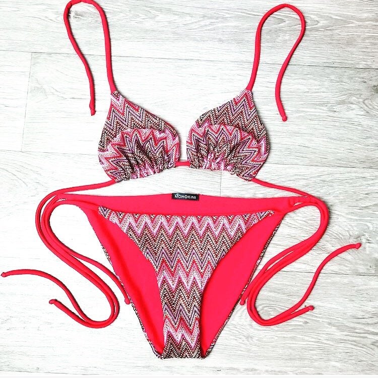 FLORA TRIANGLE BIKINI - RED
