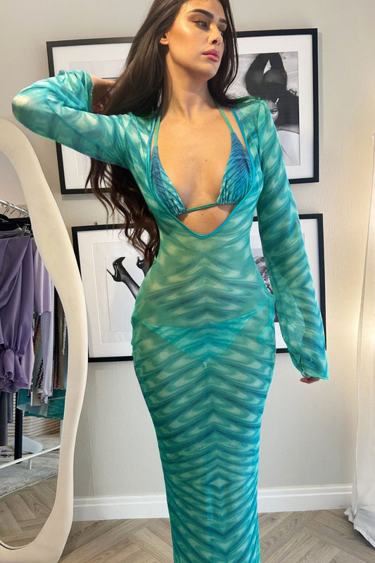 LUELLA MAXI DRESS - AZURA PRINT