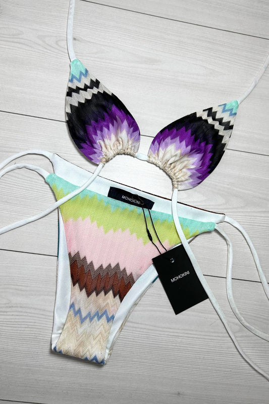 FLORA TRIANGLE BIKINI - MYKONOS PRINT