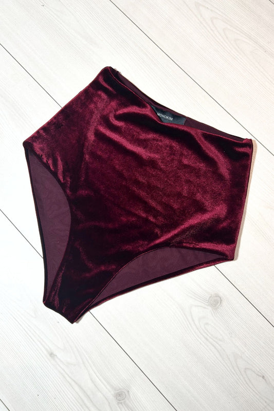 MELODY NICKER SHORTS | BURGUNDY VELVET - IN STOCK SMALL