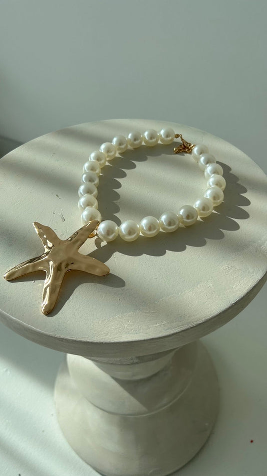 STARFISH PEARL NECKLACE - IN STOCK