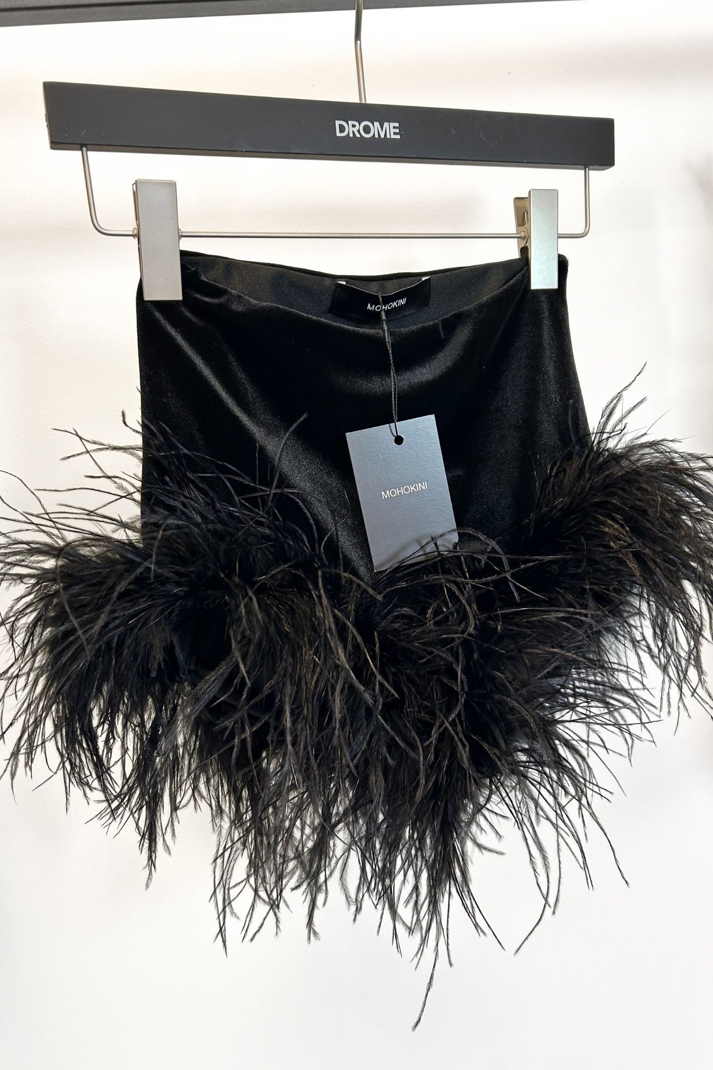 VIVA VELVET FETHER TRIM SHORTS