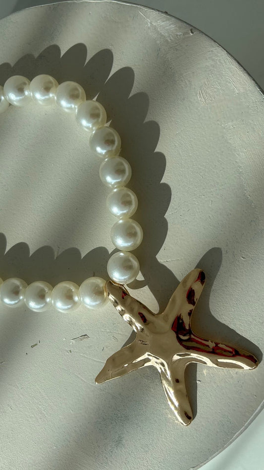 STARFISH PEARL NECKLACE - IN STOCK