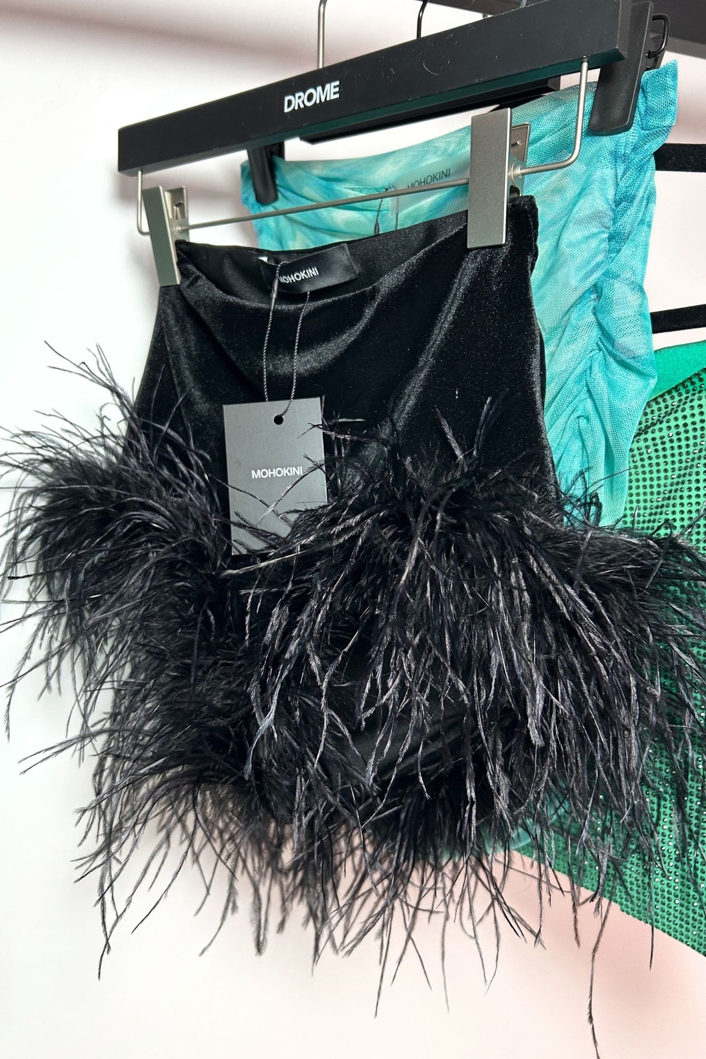 VIVA VELVET FETHER TRIM SHORTS