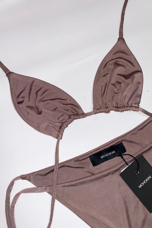 FLORA BIKINI TAUPE - SOFT SHEEN