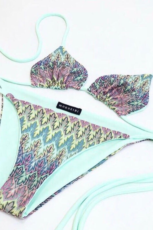 FLORA • BIKINI • PASTEL LEAF