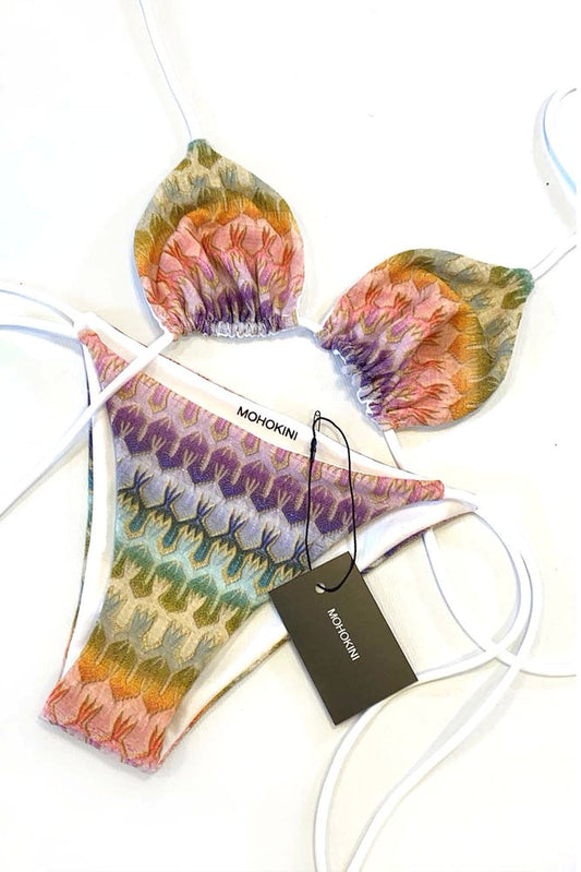 FLORA TRIANGLE TIE SIDE BIKINI LIGHT MAMBO
