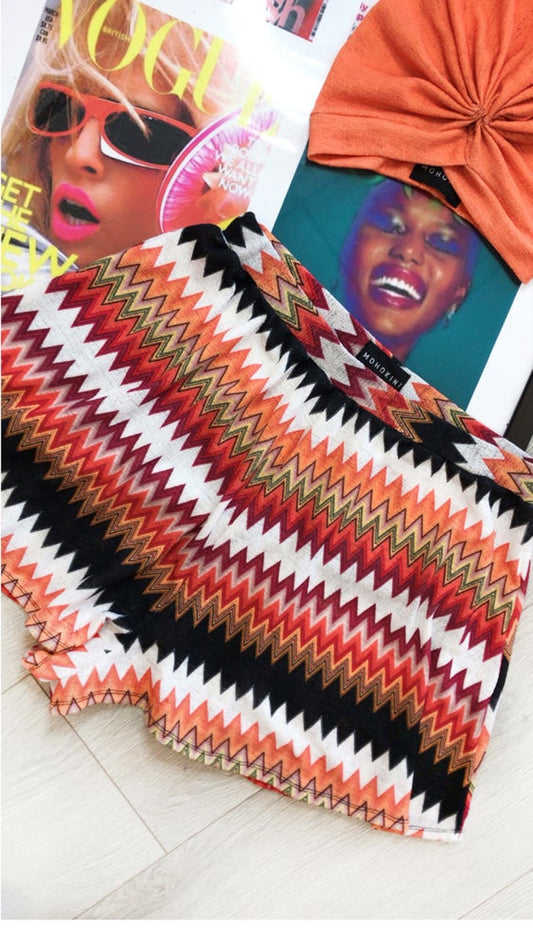 MYA • FLARED SHORTS • TANGERINE