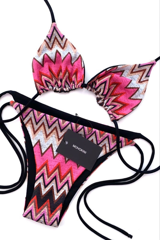 FLORA TRIANGLE BIKINI PINK CAPRI