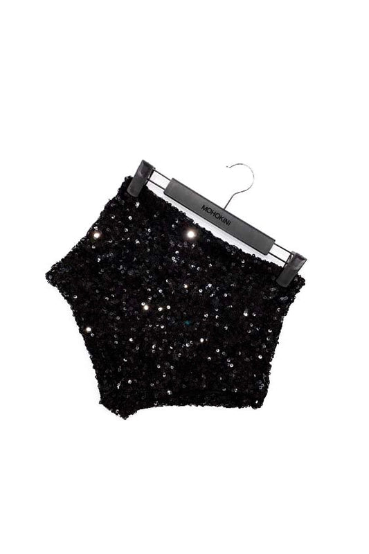 MELODY BLACK SEQUIN SHORTS - IN STOCK SIZE SMALL