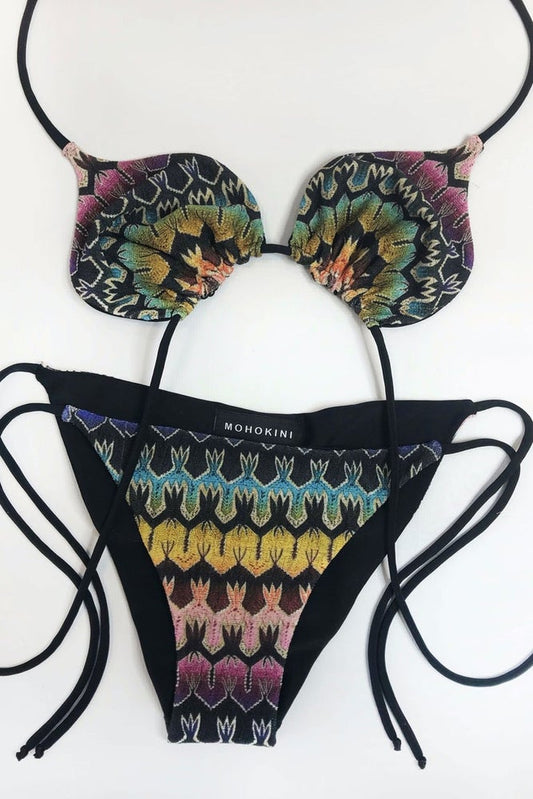 FLORA TRIANGLE TIE SIDE BIKINI LIGHT MAMBO