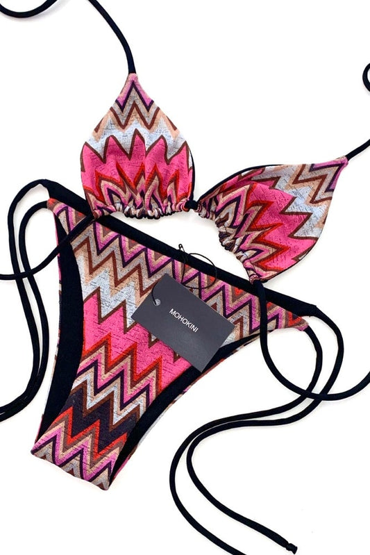 FLORA TRIANGLE BIKINI PINK CAPRI