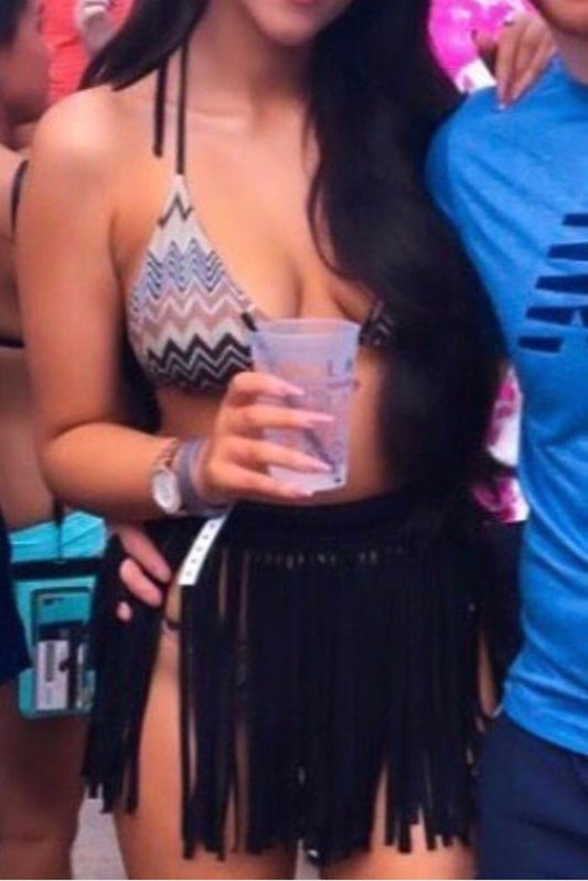 FLORA TRIANGLE BIKINI - PUTTY