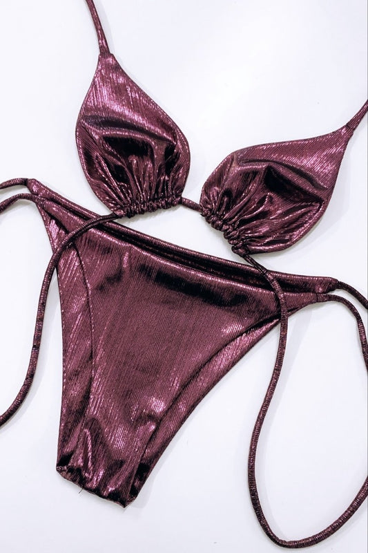 FLORA TRIANGLE BIKINI - GLOSS