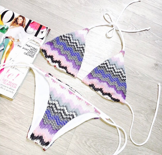 FLORA • TRIANGLE BIKINI • LILAC